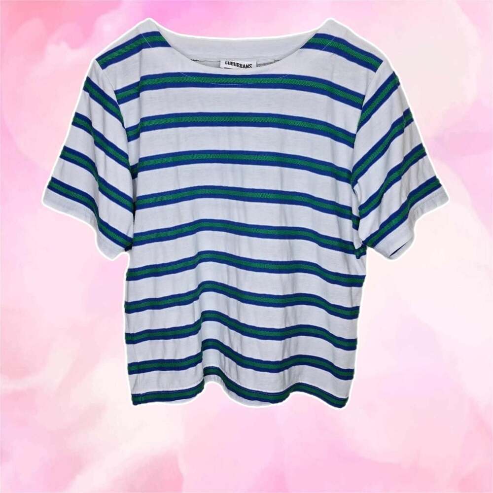 Vintage Suburbans Striped Boxy Tee